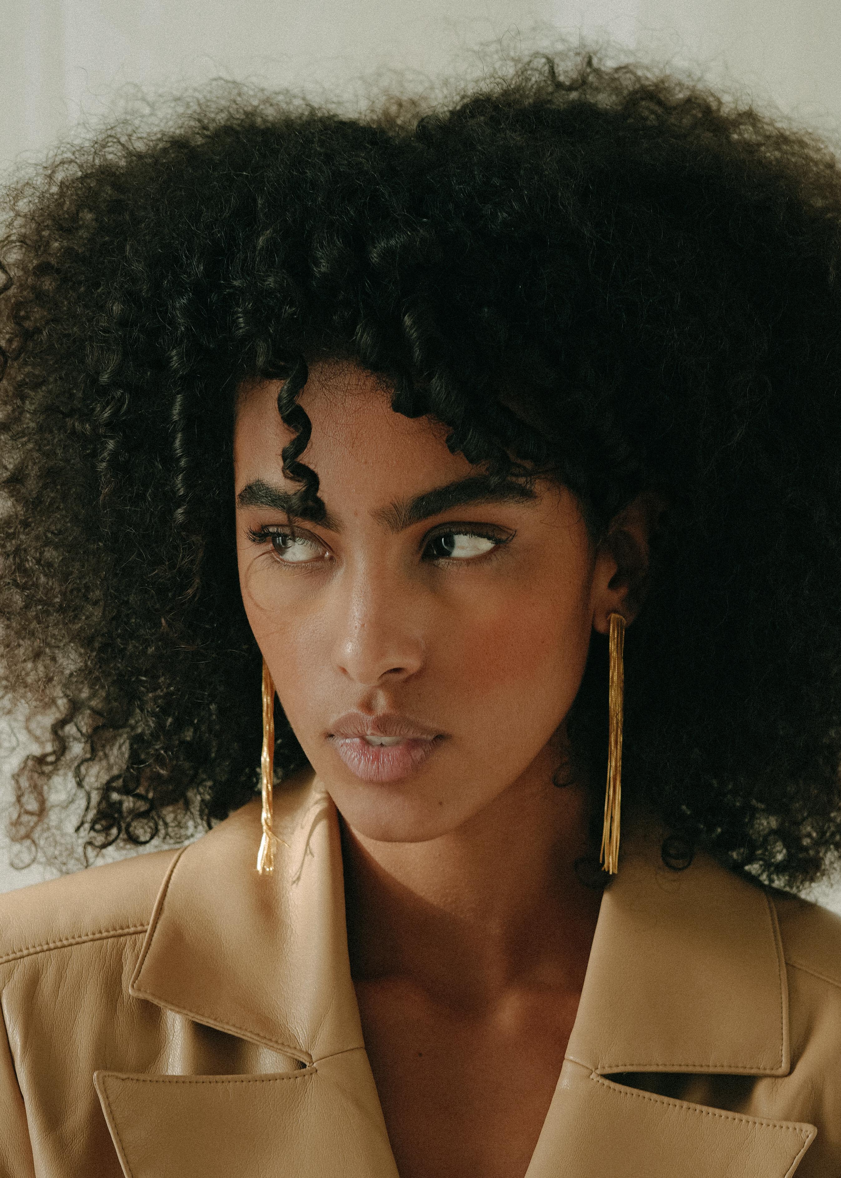 Gold Lametta Earrings