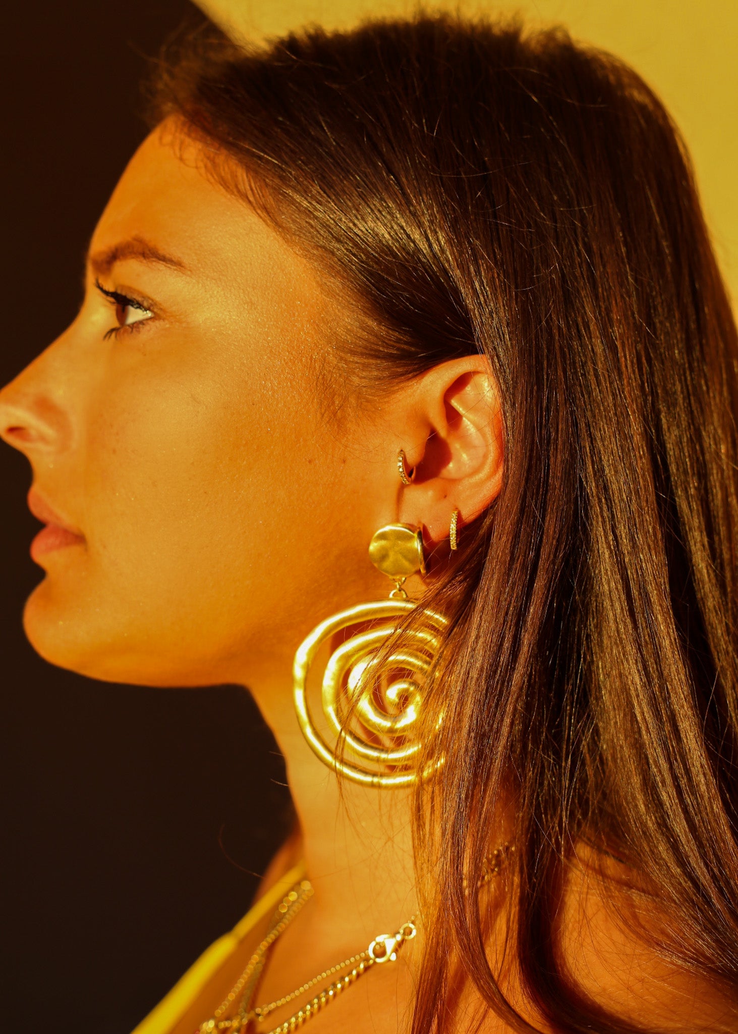 Big Swirl Earrings