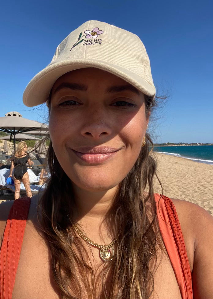 Smiley Flower Cap