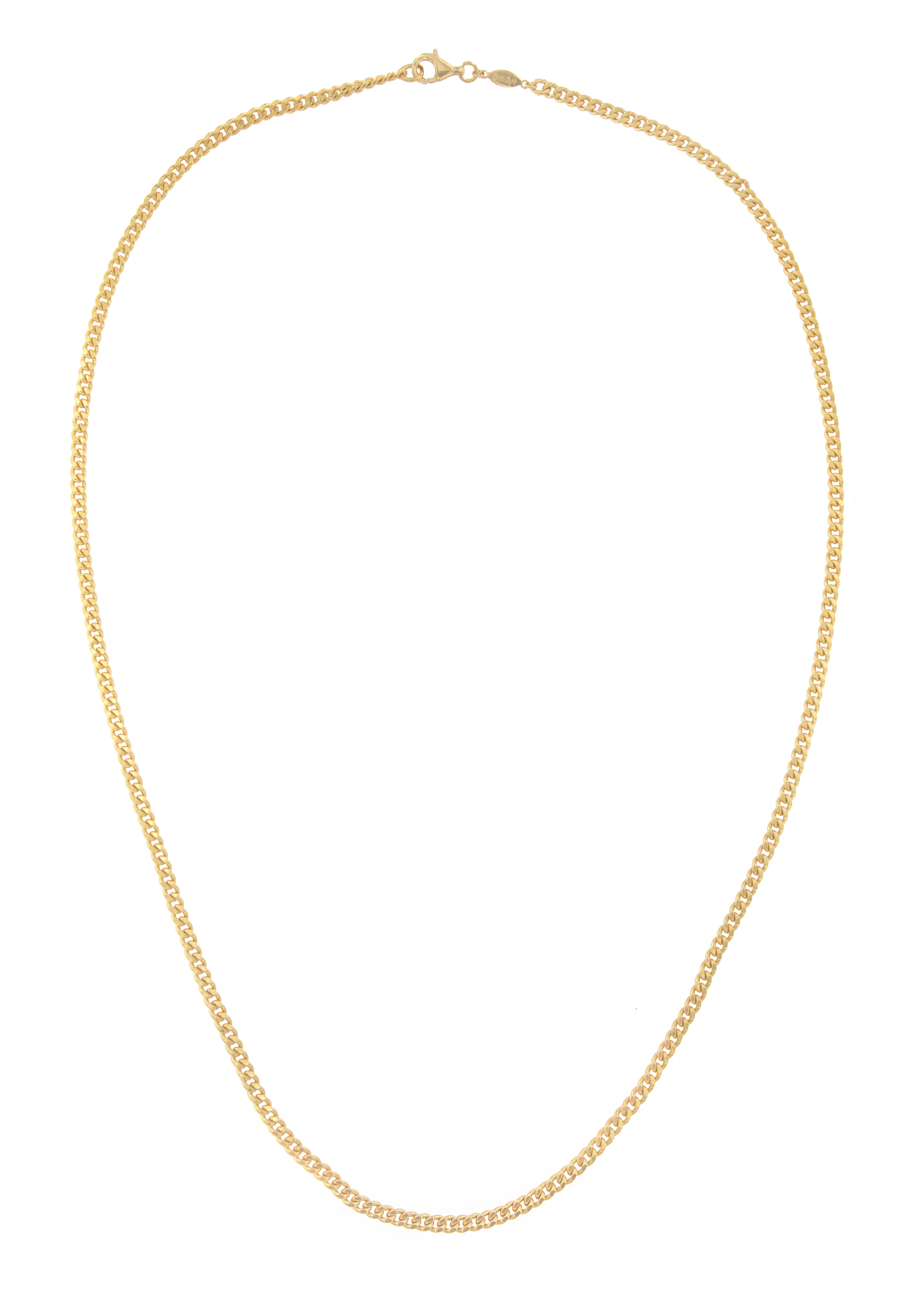 Flat Curb Chain SMALL Gold