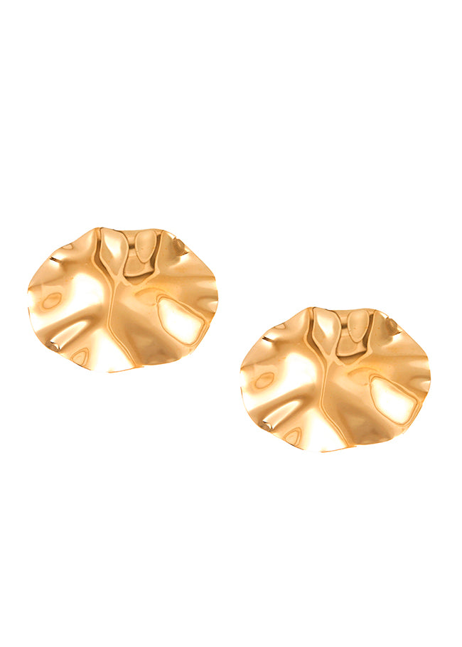 Wabi Sabi Huge Disc Earrings