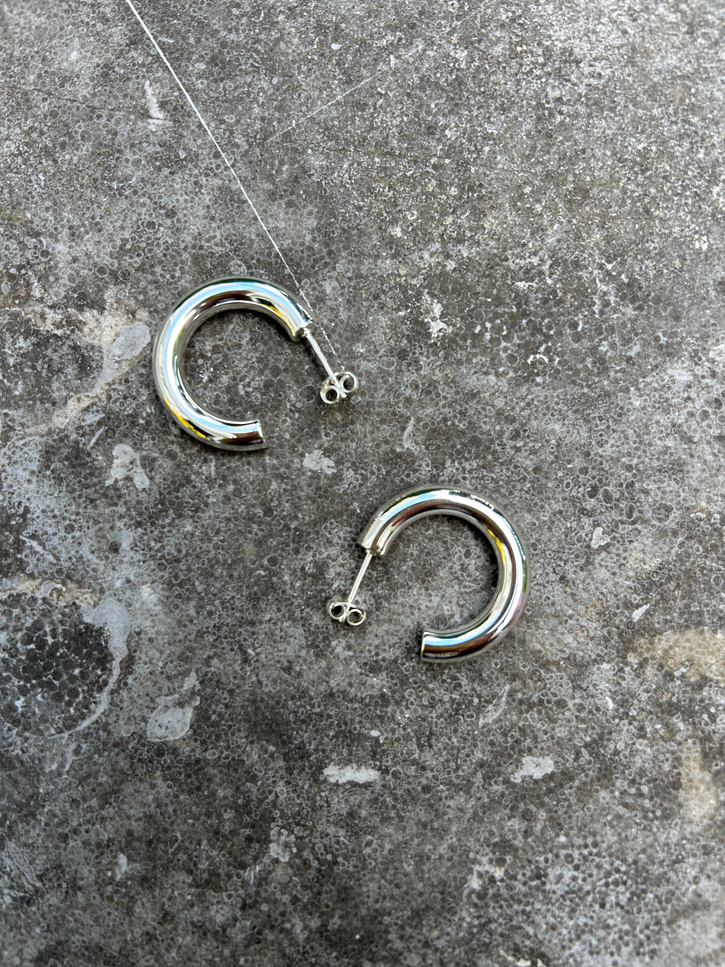 Small Sweetest Taboo Hoops Silver