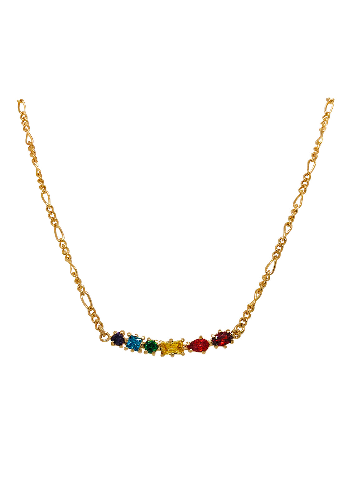 Rainbow Figaro Necklace