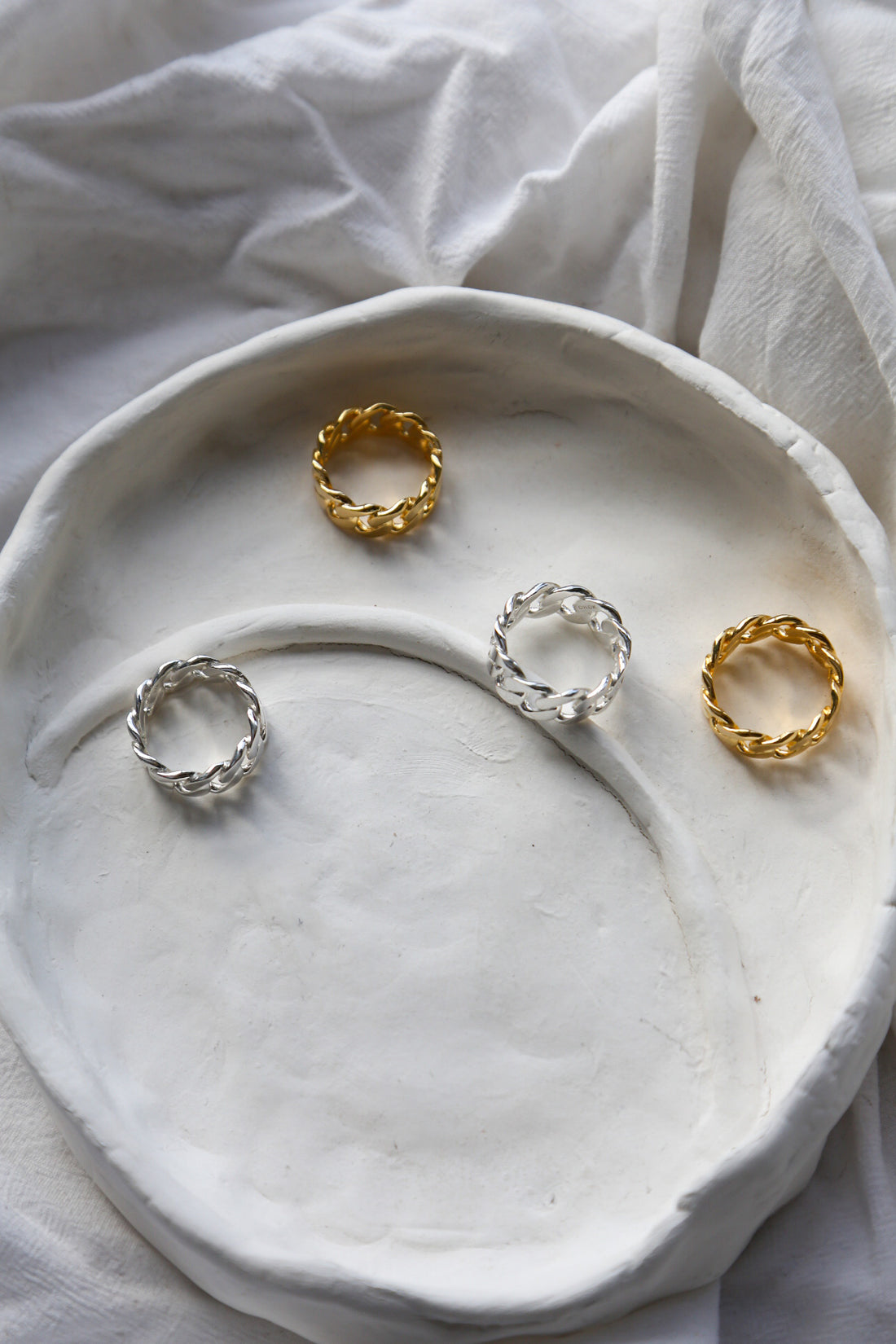 Chunky Chain Ring Gold