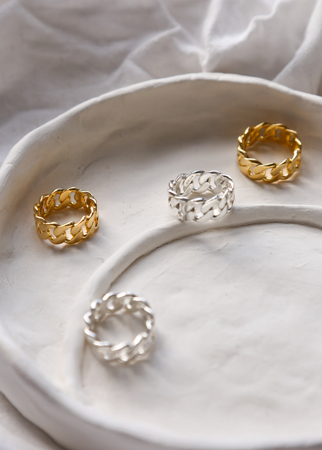 Chunky Chain Ring Silver