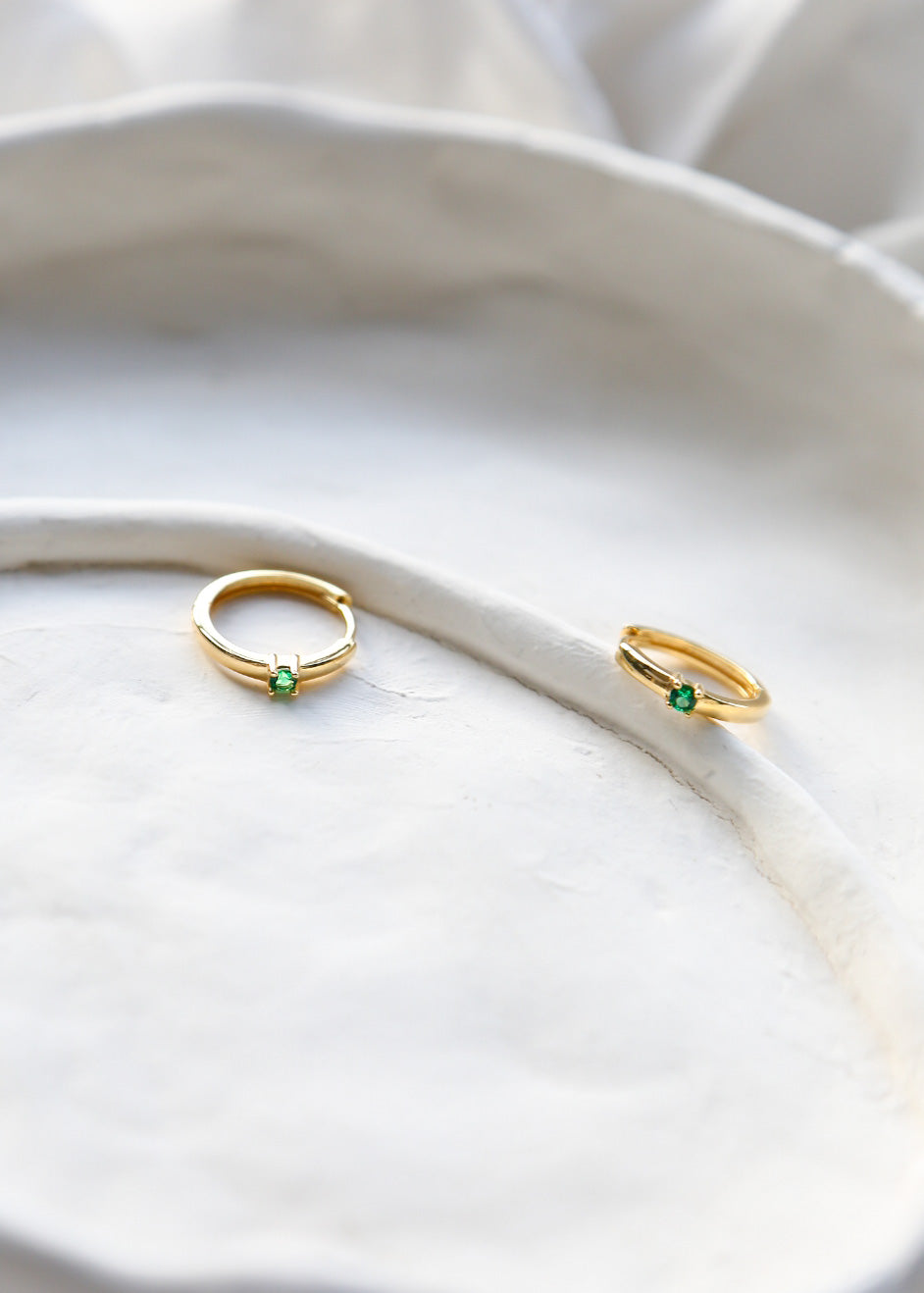 Green Stone Huggies
