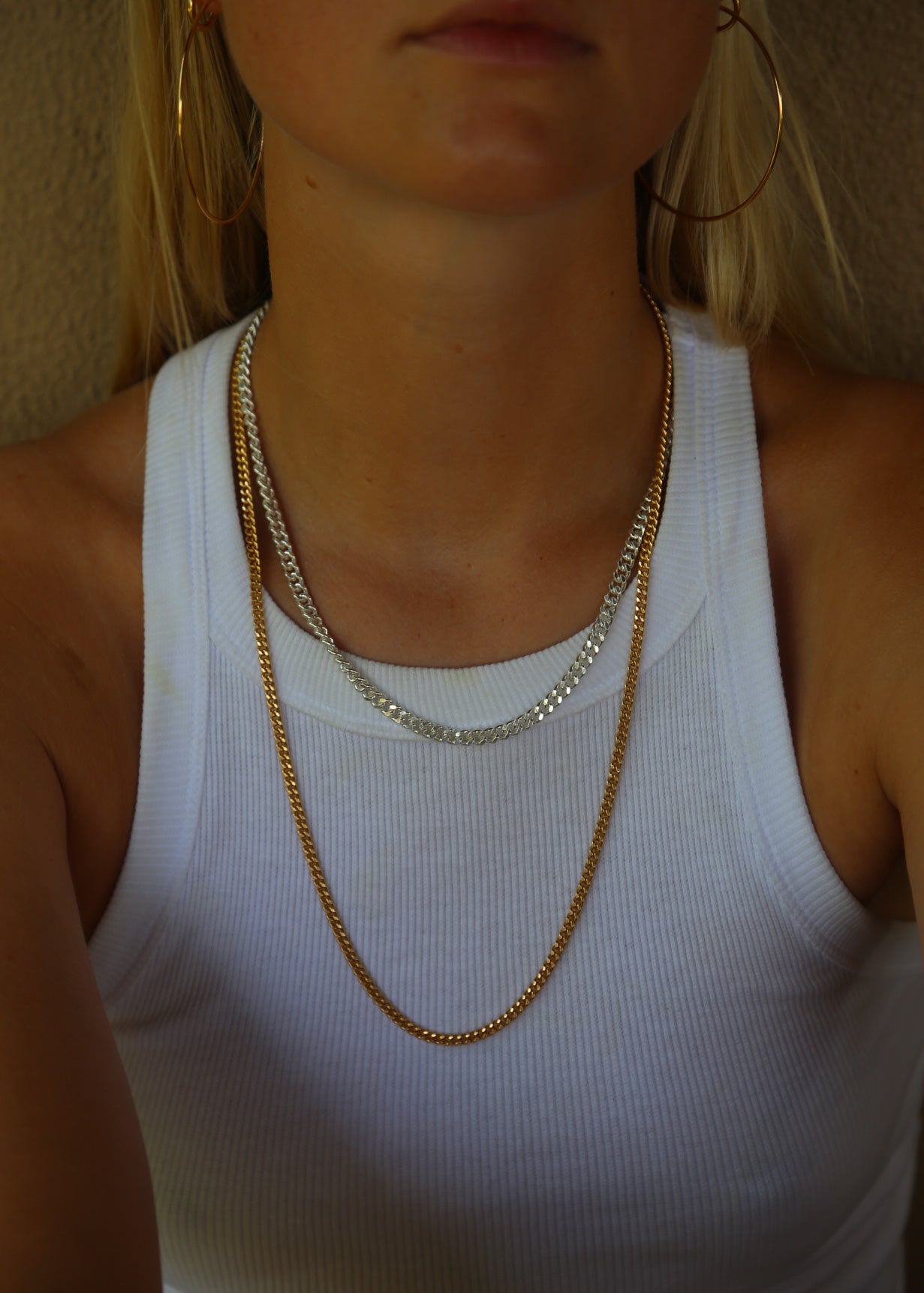 Flat Curb Chain Necklace