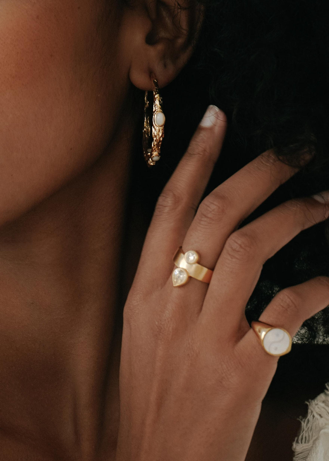 Ying & Yang Pinky Ring