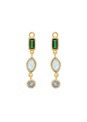 Opal/Tourmaline Drop Charm