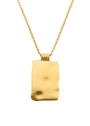 Unisex Plate Necklace