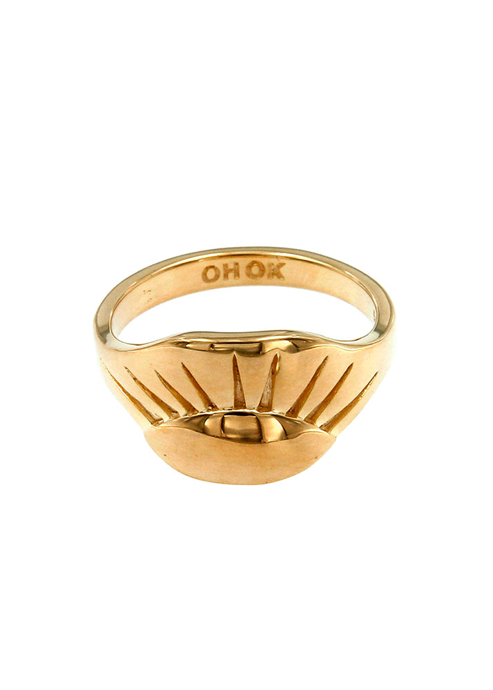Buy Sun Ring, 14ksolid Gold Sun Ring, Handmade Ring,dainty Sun Ring,  Stacking Ring,minimalist Gold Ring Women, Trendy Ring,celestial Ring,  Online in India - Etsy