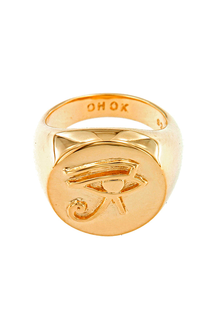 Eye of Horus Signet Ring