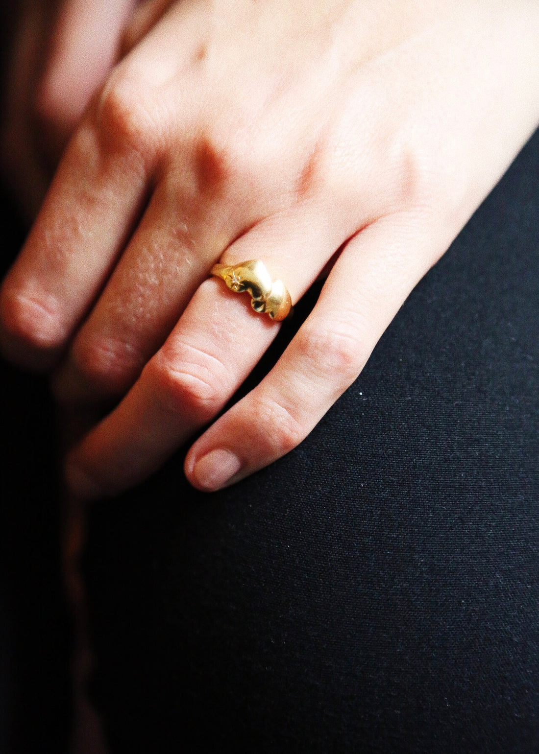 Double Hearts Charity Ring