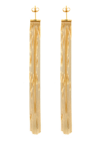 Gold Lametta Earrings